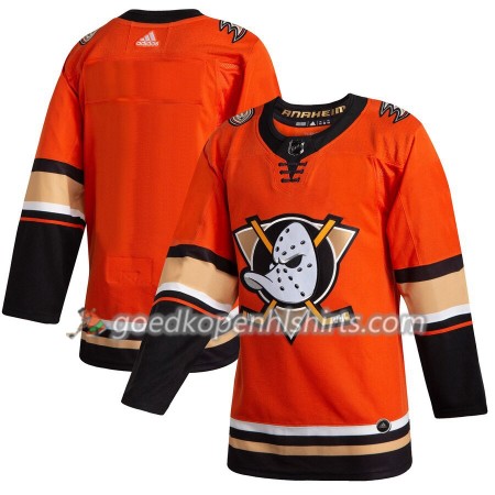 Anaheim Ducks Blank Adidas 2019-2020 Oranje Authentic Shirt - Mannen